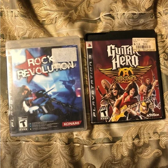 PS3 Guitar Hero Aerosmith/Rock Revolution games - Picture 1 of 6